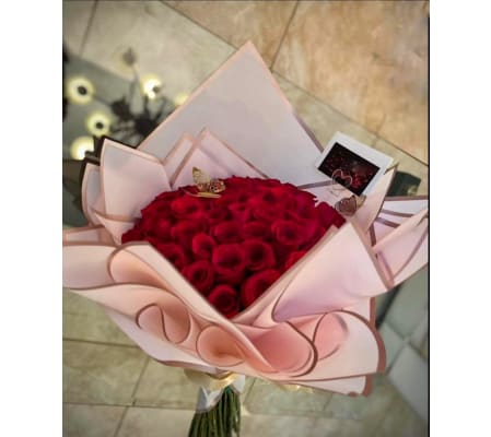 50 Red Roses Bouquet