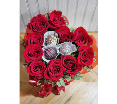 Valentine Heart Box with Truffles