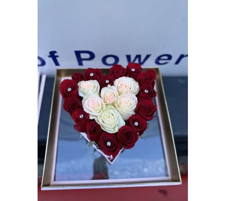 Chocolate heart box