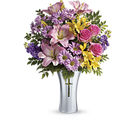 Bright Life Cross Bouquet