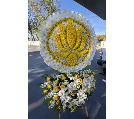 Yellow Lotus Flower Spray