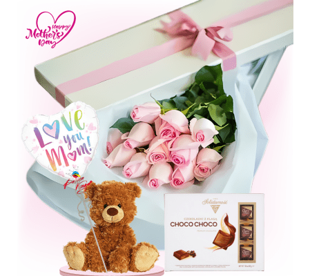 Pink Rose Elegance Box Combo