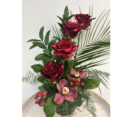 The Pink Panther rose tower