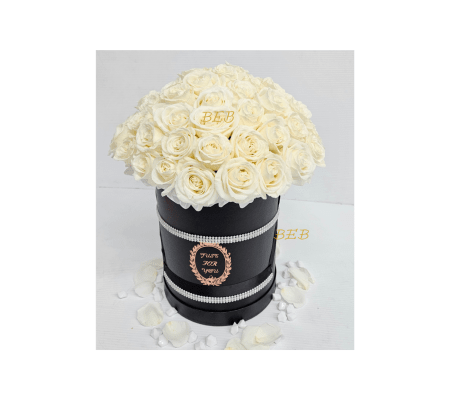 White Exclusive Rose Box