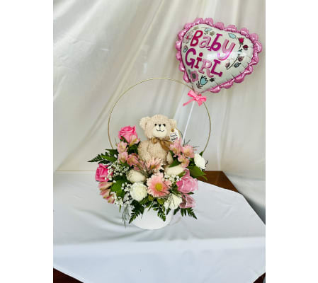 Our own baby girl celebration arrangement.