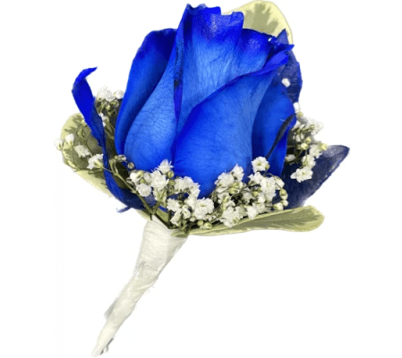 Blue Rose Boutonniere