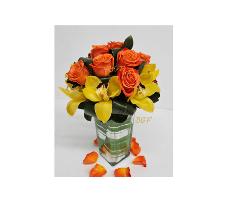 Amazing Cymbidium and Roses