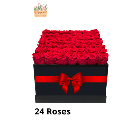 Red roses box