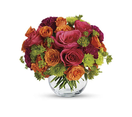 A testy mix of Hot Pink and Orange