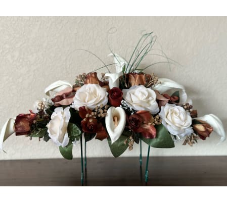 Bronze Tombstone Saddle