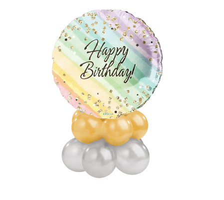 Birthday Metallic Ombre Balloon Table Topper