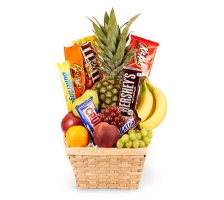 Fruit and Chocolate gift basket