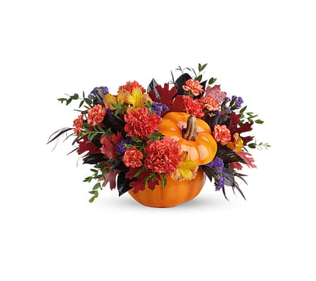 Teleflora's Hauntingly Pretty Pumpkin Bouquet