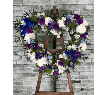 Pretty Petals Heart Wreath