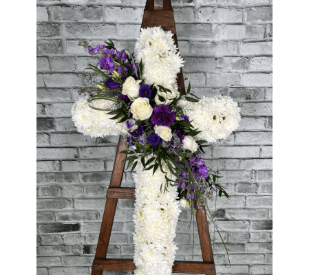 Purple Grace Remembrance Cross