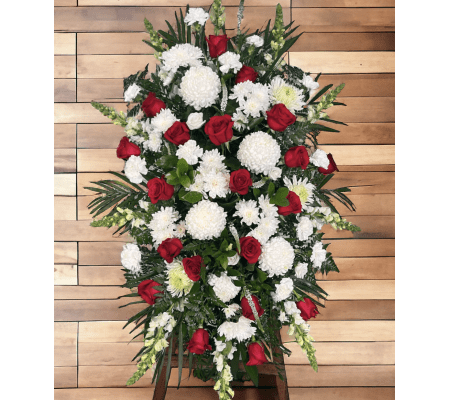 Elegant Blooms of Comfort Standing Spray