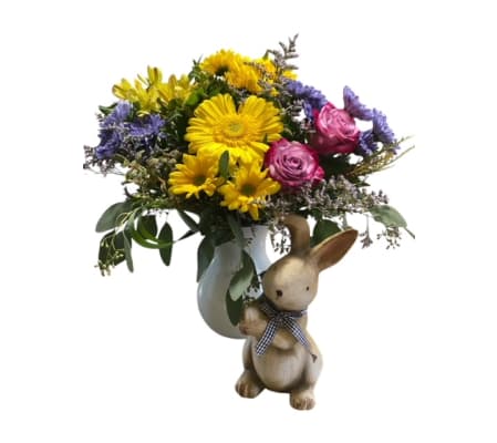 Beautiful Baby Boy Bunny Arrangement