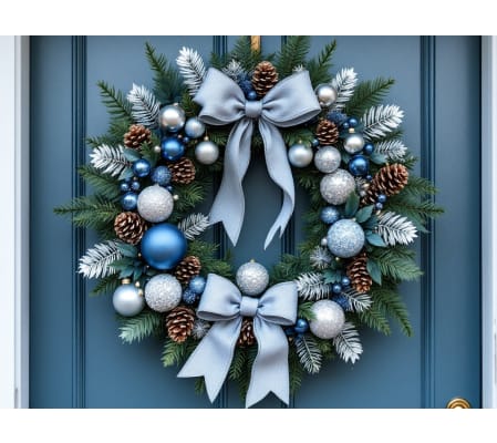 Frosty Pines Door Wreath