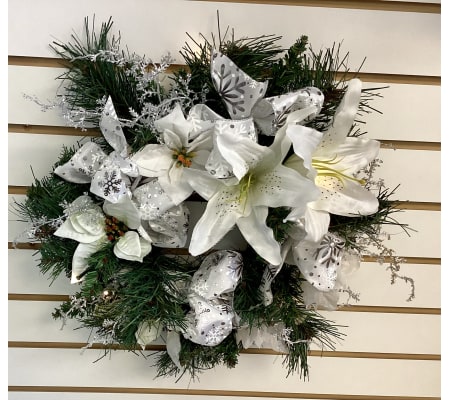 White Lights of Christmas Artificial mini Wreath
