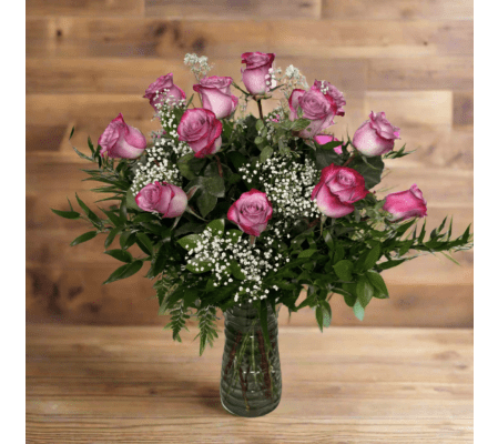 Dozen Lavender Roses