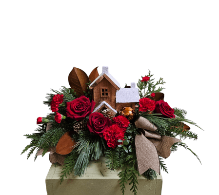 Flower Trends Christmas cabin