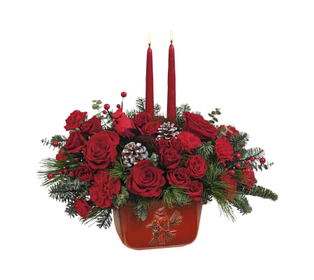Winter's Flight Centerpiece by Teleflora