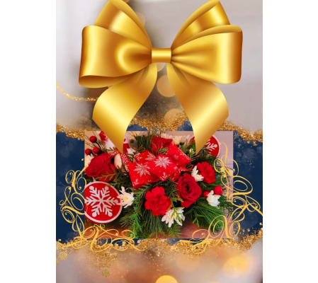 Custom Designed Snowflakes Centerpiece