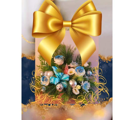 Custom Designed Splash of Color Centerpiece