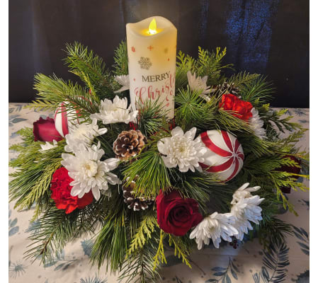 HOME FOR THE HOLIDAYS LED CANDLE BOUQUET