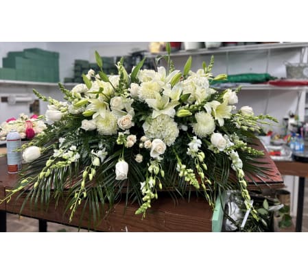 Gentle Soul Half Casket Spray