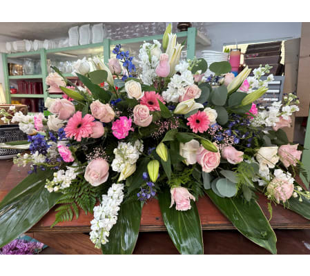 Sweetest Soul Half Casket Spray