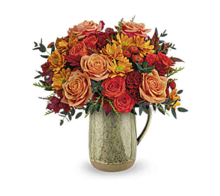 Teleflora's Majestic Meadow arrangement in pitcher