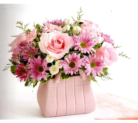 Pink Handbag Pink Bouquet