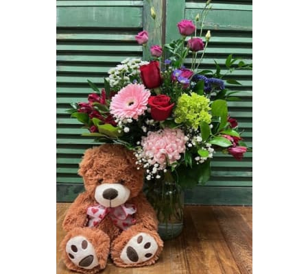 Sweet Harmony Bear Bouquet