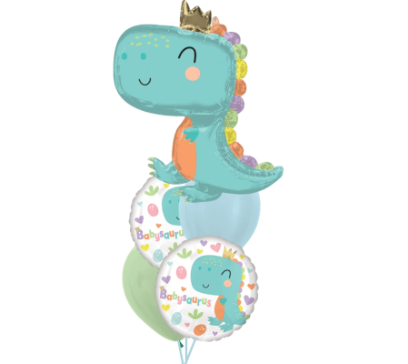 Babysaurus Boy Cheerful Balloon Bouquet