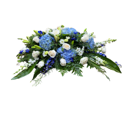 Azure Serenity Casket Spray