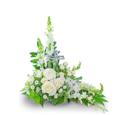 Crystal Cross Floral