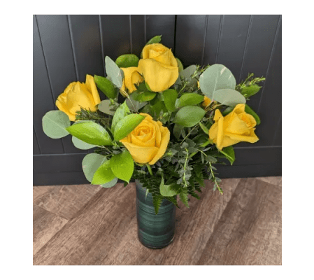 DELUXE YELLOW ROSES (HALF DOZEN TO 1.5 DOZEN)