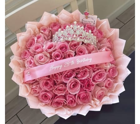 Crown of Pink Elegance