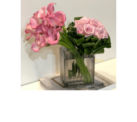 Pink glamour Rose and Cala 