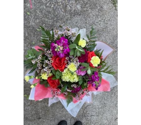 HAND TIED AND WRAPPED BOUQUET