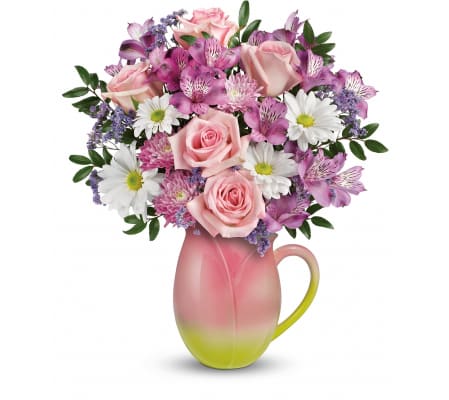 The Spring Tulip Pitcher by Teleflora