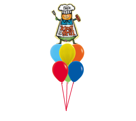 King of the Grill Awesome Balloon Bouquet