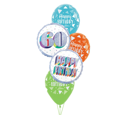 Here's To 60! Classic Balloon Bouquet
