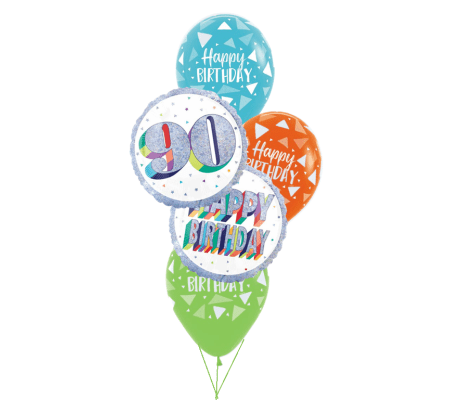Here's To 90 Classic Balloon Bouquet