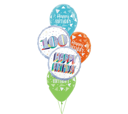 Here's To 100! Classic Balloon Bouquet