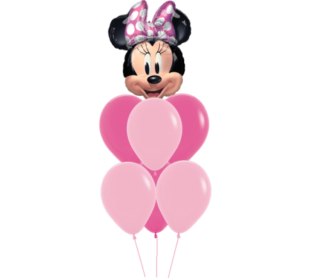 Minnie Mouse Pinky Awesome Balloon Bouquet