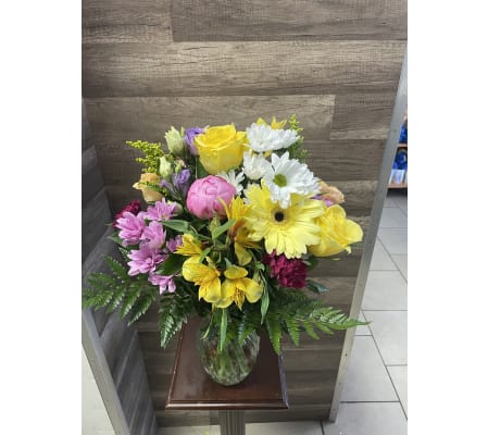 Bright & Happy Mixed Vase Arrangement