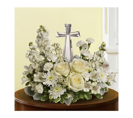 Teleflora's Crystal Cross Bouquet