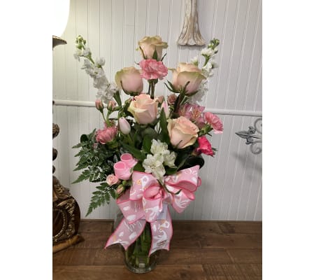 Welcome Baby Fresh Flowers (specify boy, girl, or gender neutral)